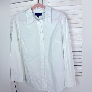 Lane Bryant button down white shirt 10/12